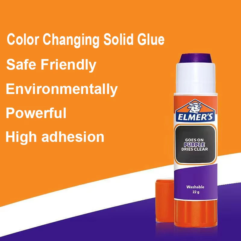 Color-Changing Washable Solid Transparent Glue Stick, DIY Handcraft Eyebrow Shaping Office Study Stationery Supplies