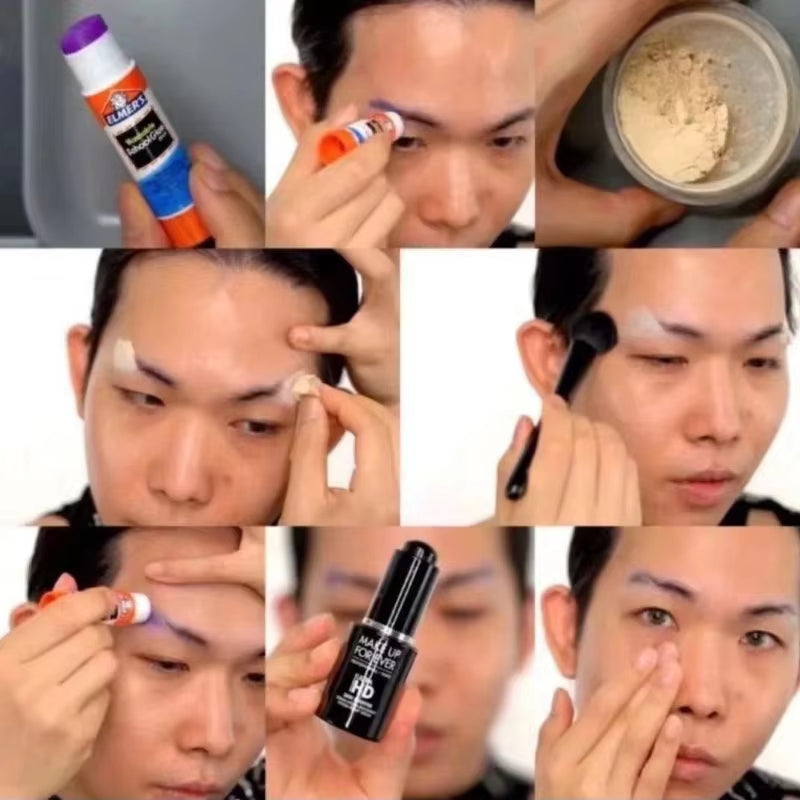 Color-Changing Washable Solid Transparent Glue Stick, DIY Handcraft Eyebrow Shaping Office Study Stationery Supplies