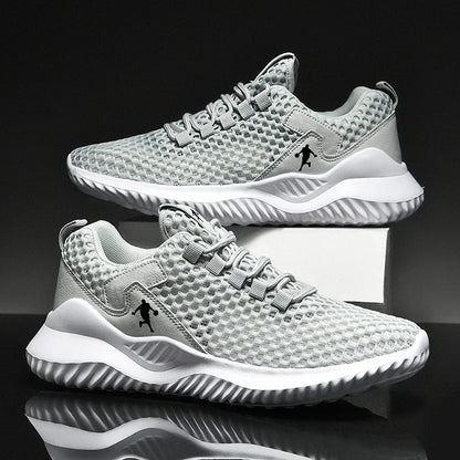 White Fashion Gym Casual Lightweight Walking Shoes High Quality Breathable Mesh Sneakers Plus Size  4