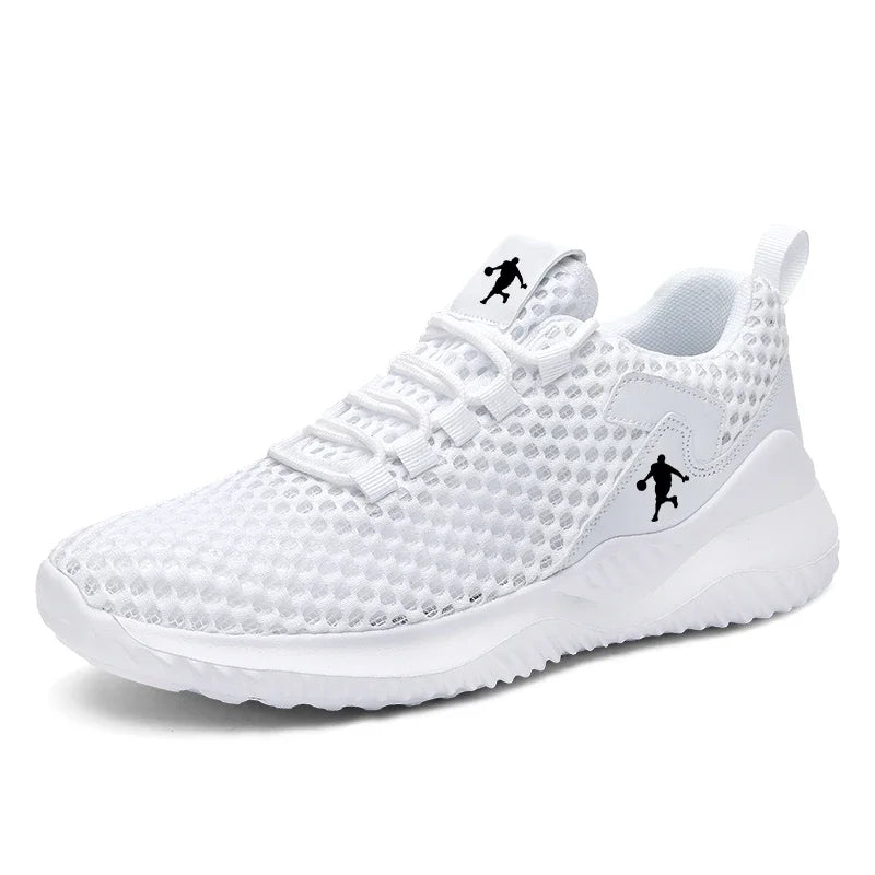 White Fashion Gym Casual Lightweight Walking Shoes High Quality Breathable Mesh Sneakers Plus Size  7
