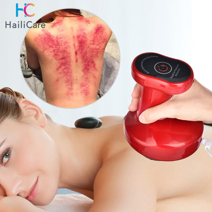 Infrared Vacuum Cupping Device, Anti-cellulite Smart Electric Massage for Back Neck Arm