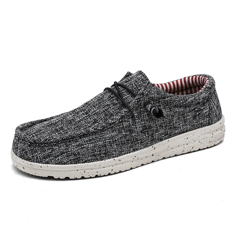 Comfortable Men Casual Shoes Slip On Canvas Loafers Non Slip Soft Moccasins Summer Walking Flats Sn 6