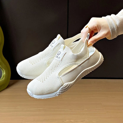 New Summer Trendy Mesh Sandals Hollow Breathable Casual Board Shoes Thick Sole Versatile Womens Vul 2
