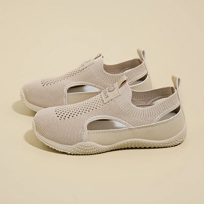 New Summer Trendy Mesh Sandals Hollow Breathable Casual Board Shoes Thick Sole Versatile Womens Vul 7