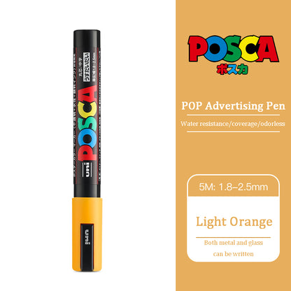 Uni Posca Acrylic Marker, PC 5M rotulador permanente, Paint Marker, POP Poster, Graffiti, Metal, Glass, Rock, Ceramics