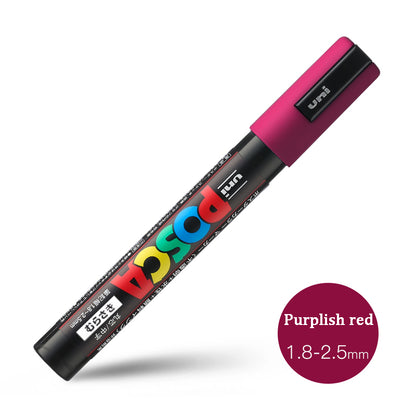 Uni Posca Acrylic Marker, PC 5M rotulador permanente, Paint Marker, POP Poster, Graffiti, Metal, Glass, Rock, Ceramics