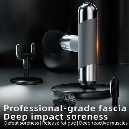 Portable Fascia Gun Rechargeable with 4 Massage Heads, Meets Massage Needs of Different Body Parts