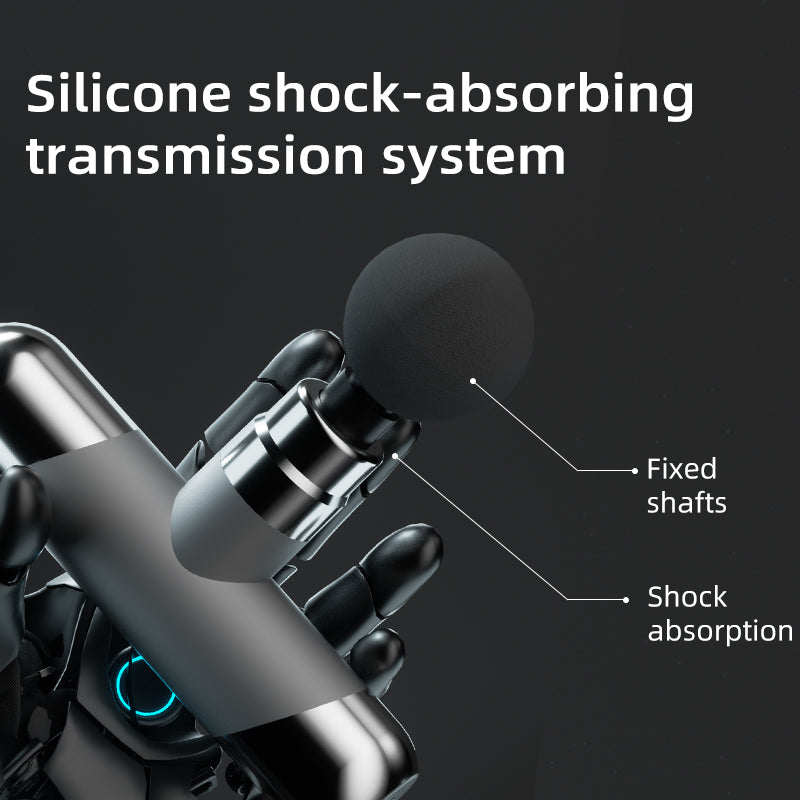 Portable Fascia Gun Rechargeable with 4 Massage Heads, Meets Massage Needs of Different Body Parts