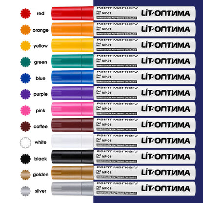 12color Waterproof Paint Marker For Car Paint Wood Ceramics Tires Shoes Metal Paint Mending Pen 4