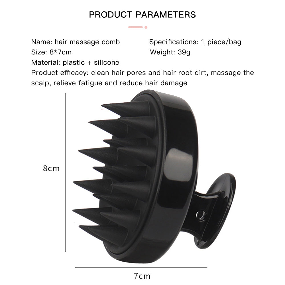 Hair Growth Silicone Washing Brush Soft Scalp Massage Comb Shampoo Shower Head Hair Care 1