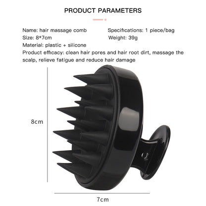 Hair Growth Silicone Washing Brush Soft Scalp Massage Comb Shampoo Shower Head Hair Care 1
