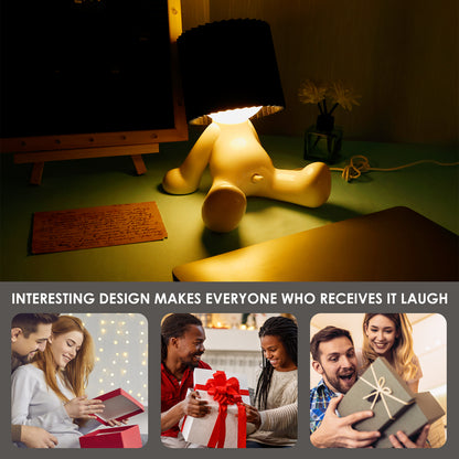 Creative Shy Boy Table Lamp,Naughty Boy Night Light for Bedside, Desk Decor, Children's Room with Soft Warm Light