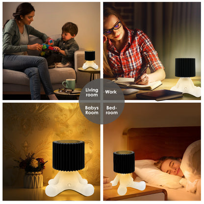 Creative Shy Boy Table Lamp,Naughty Boy Night Light for Bedside, Desk Decor, Children's Room with Soft Warm Light