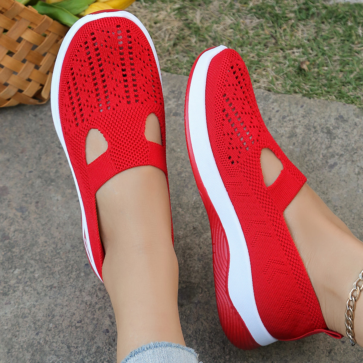 Casual Sneakers For Women Summer Shoes Simple Solid Flats Four Seasons General Wear Lightweight Com 3