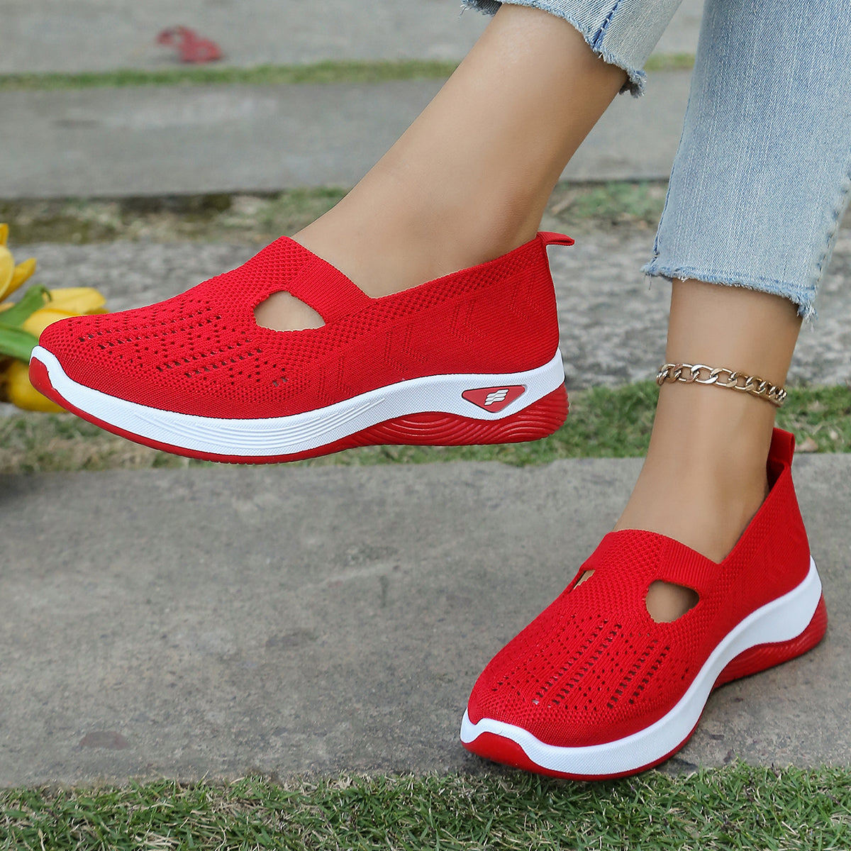 Casual Sneakers For Women Summer Shoes Simple Solid Flats Four Seasons General Wear Lightweight Com 11