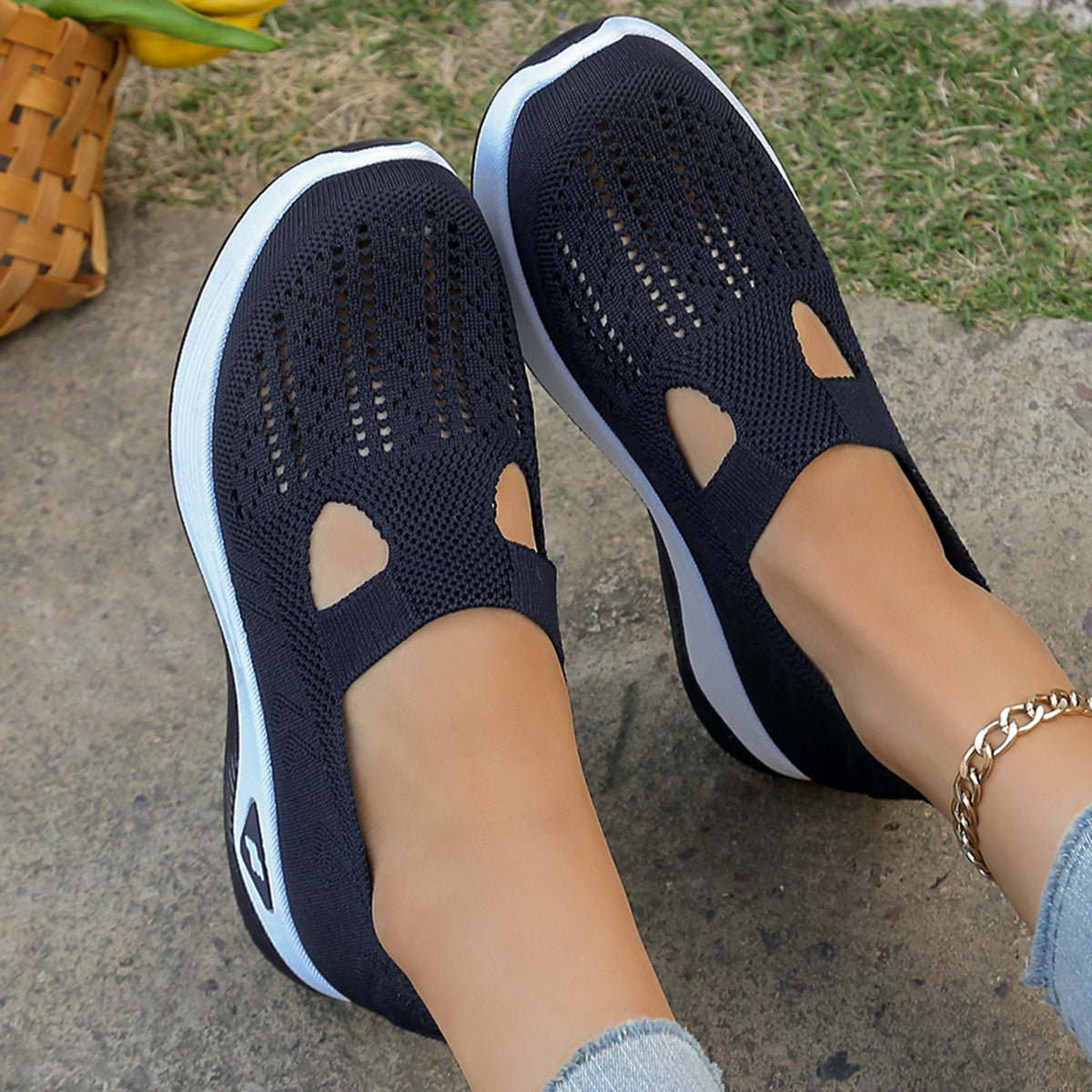 Casual Sneakers For Women Summer Shoes Simple Solid Flats Four Seasons General Wear Lightweight Com 13