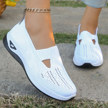Casual Sneakers For Women Summer Shoes Simple Solid Flats Four Seasons General Wear Lightweight Com 2