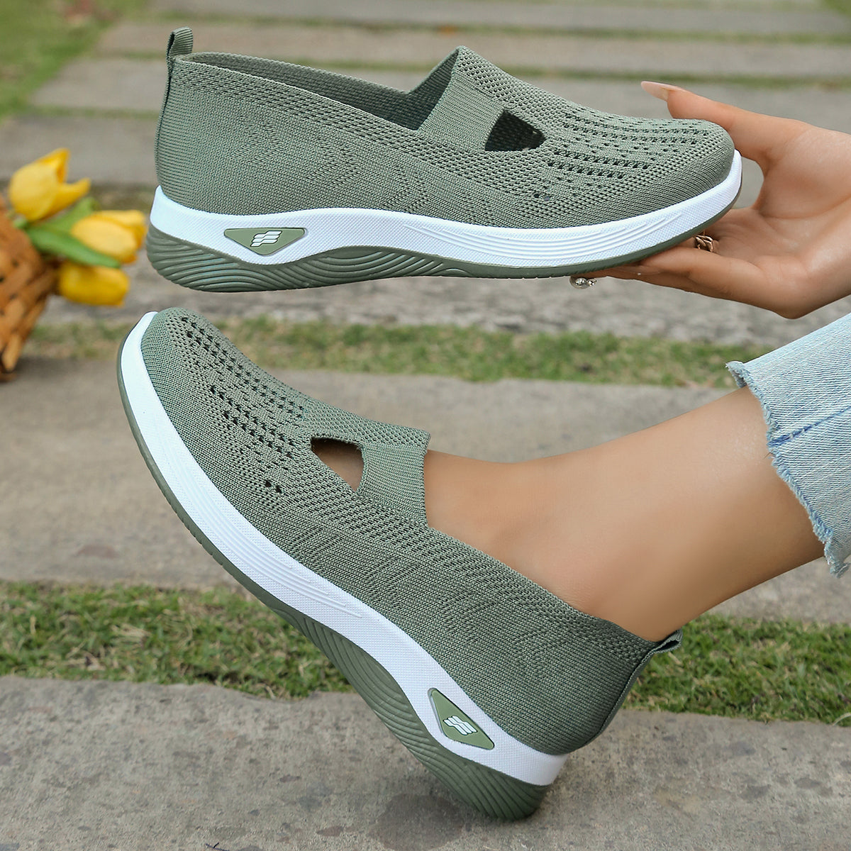 Casual Sneakers For Women Summer Shoes Simple Solid Flats Four Seasons General Wear Lightweight Com 5