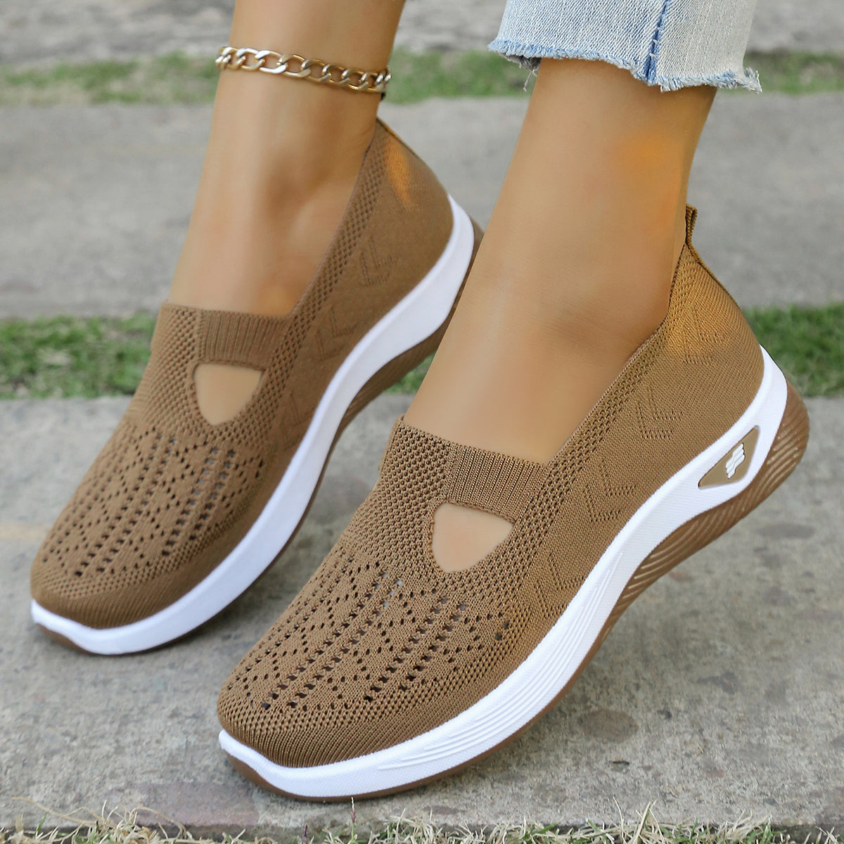 Casual Sneakers For Women Summer Shoes Simple Solid Flats Four Seasons General Wear Lightweight Com 4