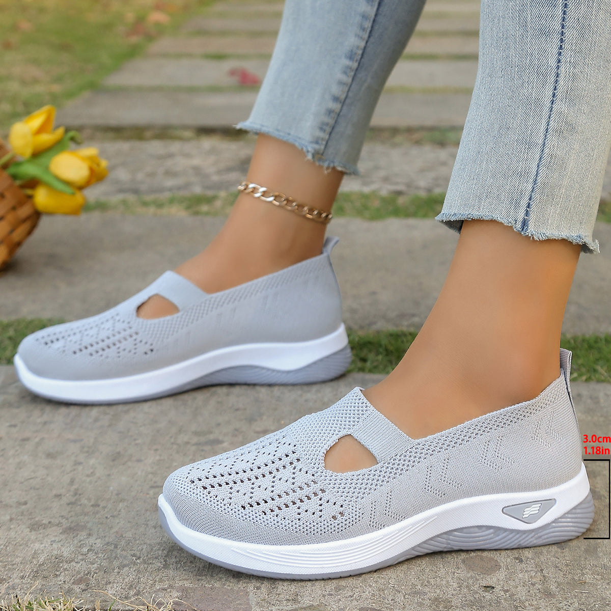 Casual Sneakers For Women Summer Shoes Simple Solid Flats Four Seasons General Wear Lightweight Com 16