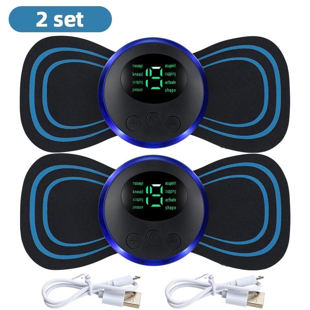 EMS Muscle Massage, Electric Neck Massager, Low Frequency Stimulator, Back Cervical Calf Patches, Joint Pain Mini Device
