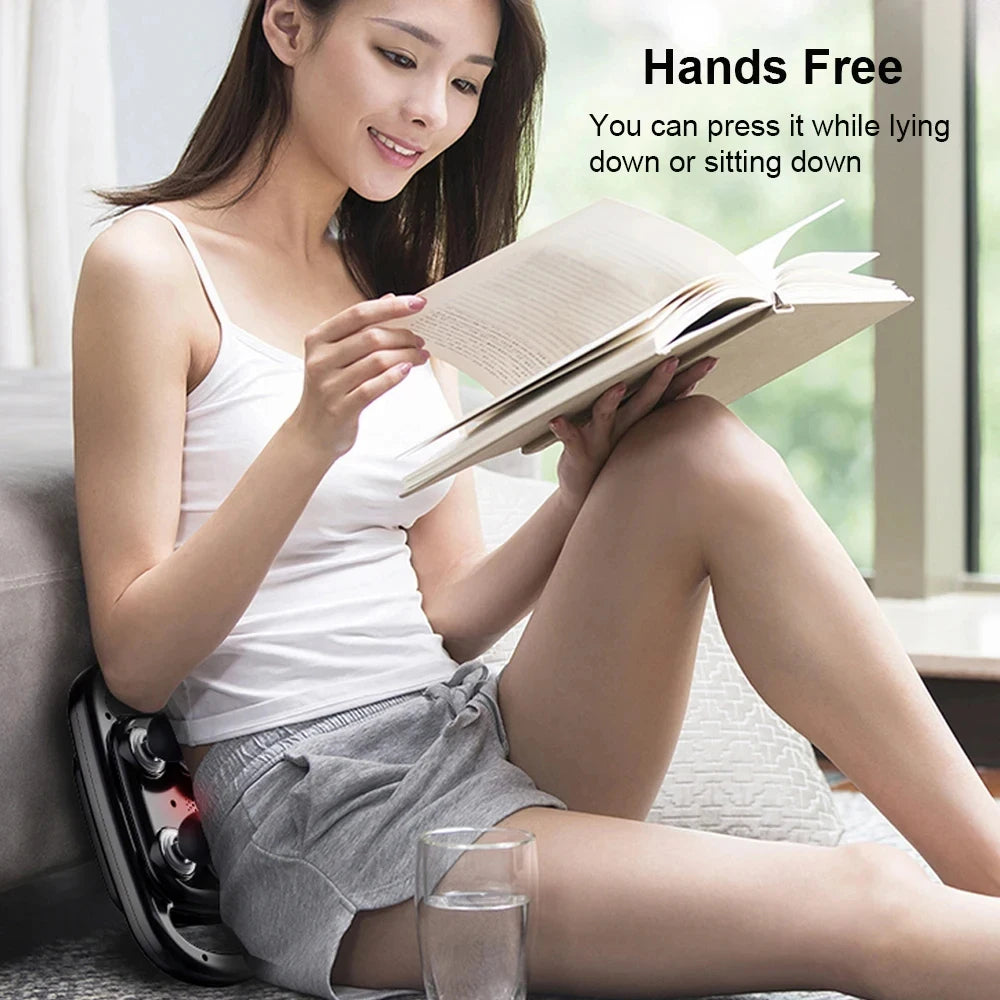 Deep Tissue Percussion Massage Gun, 6 Head Muscle Relief, Neck, Cervical Spine, Full Body Massager