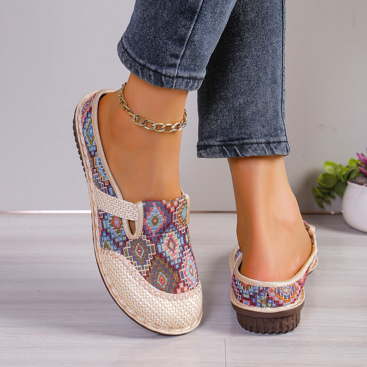 Soft Sole Lightweight Slip On Casual Shoes, Womens Shoes Casual Sneaker, Half Drag Daily Comfy Mules Womens Summer