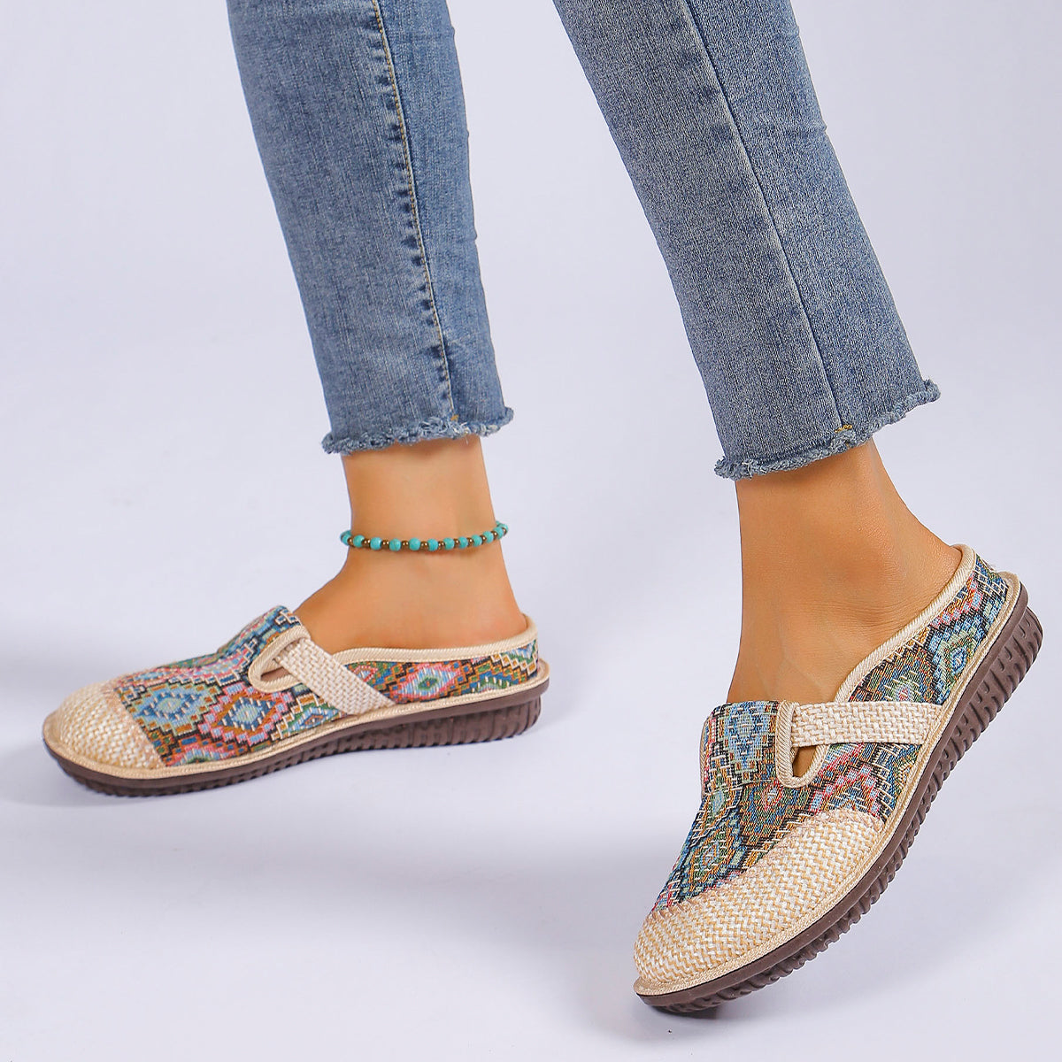 Soft Sole Lightweight Slip On Casual Shoes, Womens Shoes Casual Sneaker, Half Drag Daily Comfy Mules Womens Summer