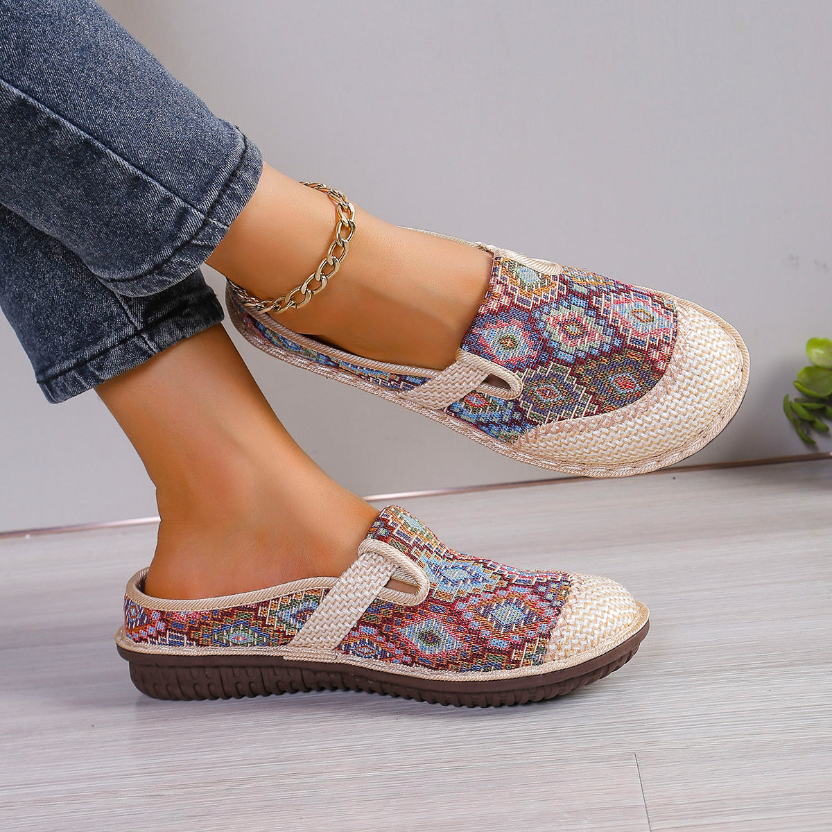 Soft Sole Lightweight Slip On Casual Shoes, Womens Shoes Casual Sneaker, Half Drag Daily Comfy Mules Womens Summer