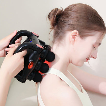 20 levels force selection massager, 5 modes, USB folding handle 6-head fascia gun