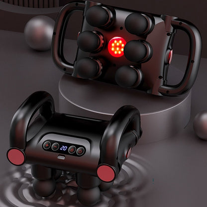 20 Levels Force Selection Massager 5 Modes USB Folding Handle 6head Fascia Gun 4