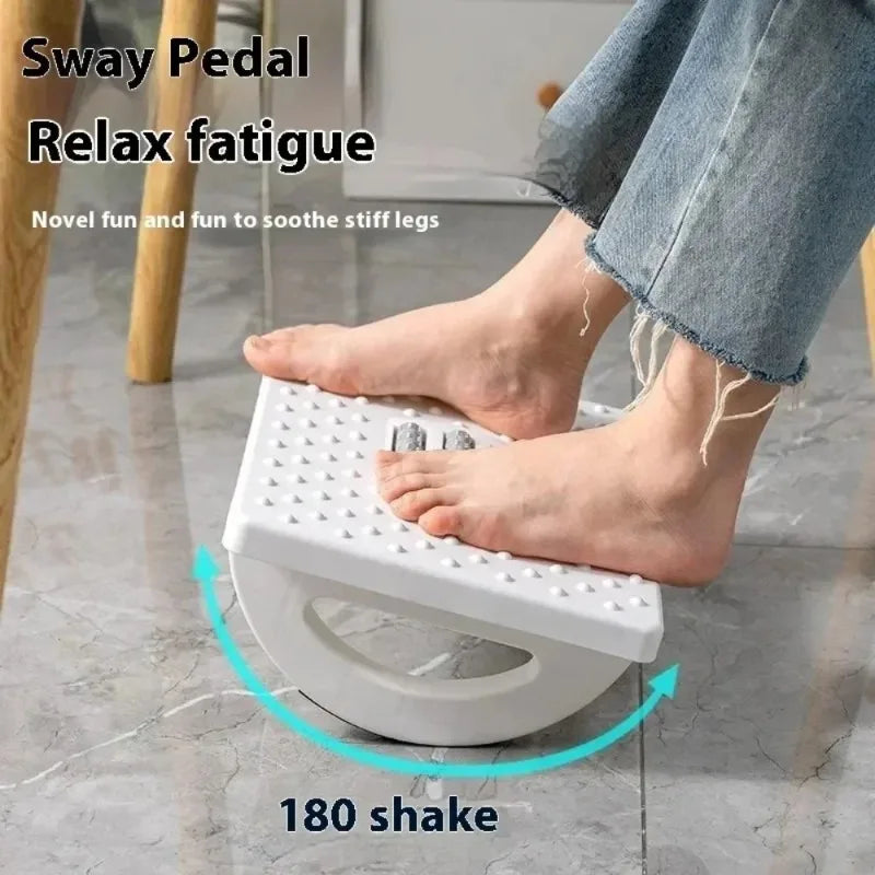 Ergonomic Under Desk Foot Rest 180 Rocking Pedal With Massage Rollers For Leg Relaxation Office Cha 1