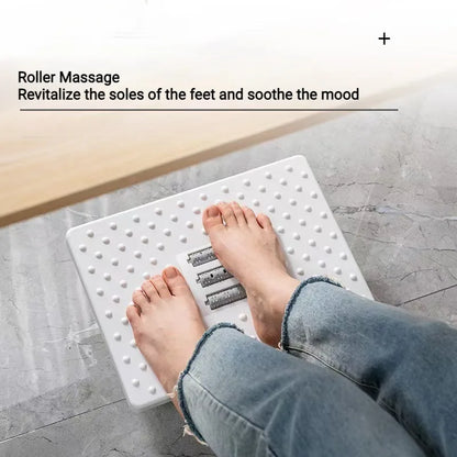 Ergonomic Under Desk Foot Rest 180 Rocking Pedal With Massage Rollers For Leg Relaxation Office Cha 2