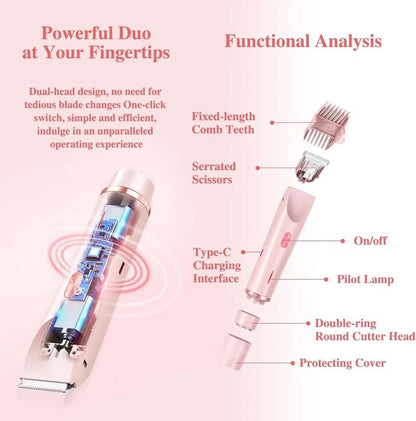 Electric Razor For Women Painless Facial And Body Hair Remover 3
