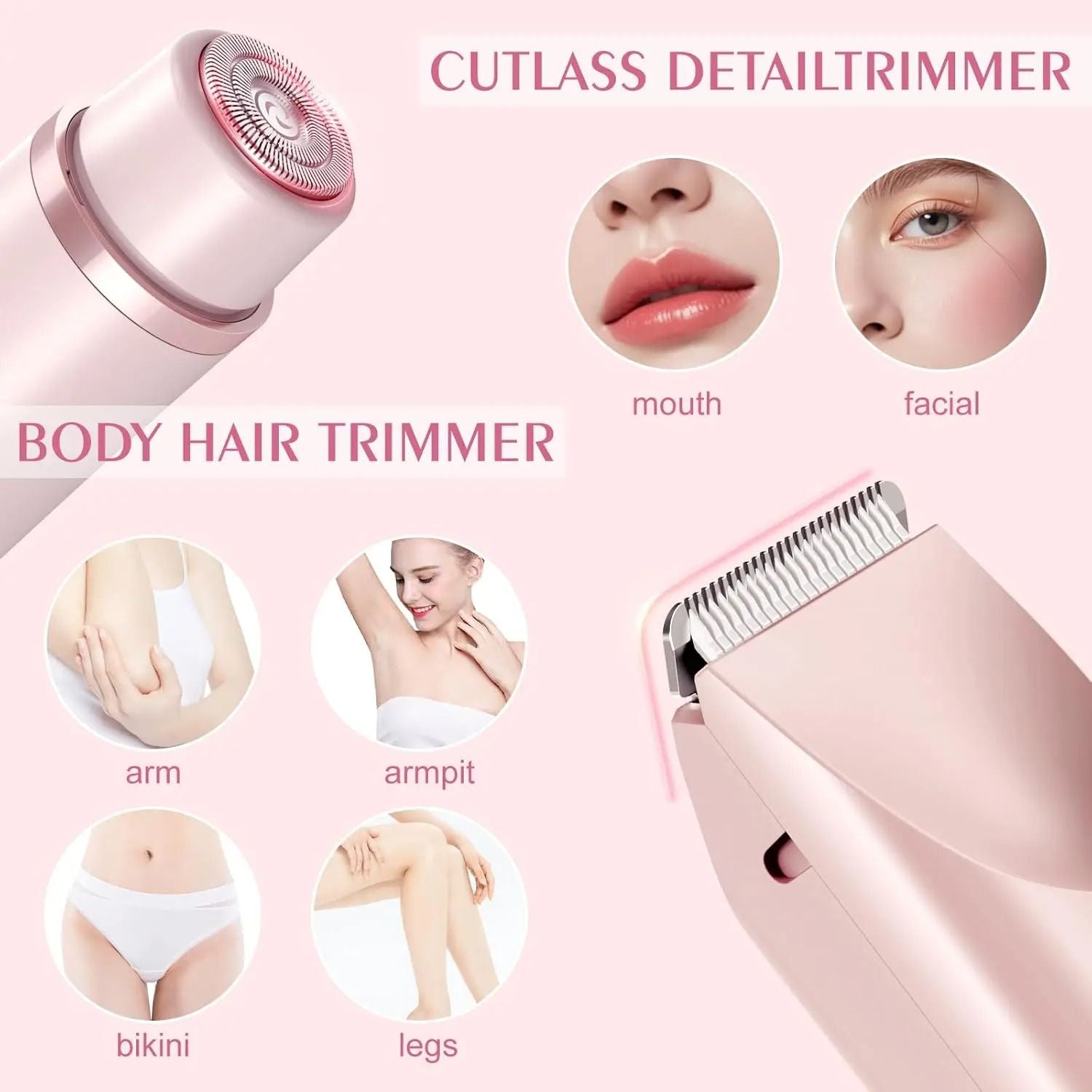 Electric Razor For Women Painless Facial And Body Hair Remover 6