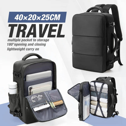 Travel Business Laptop Backpack with Cabin Approved Size for Men and Women