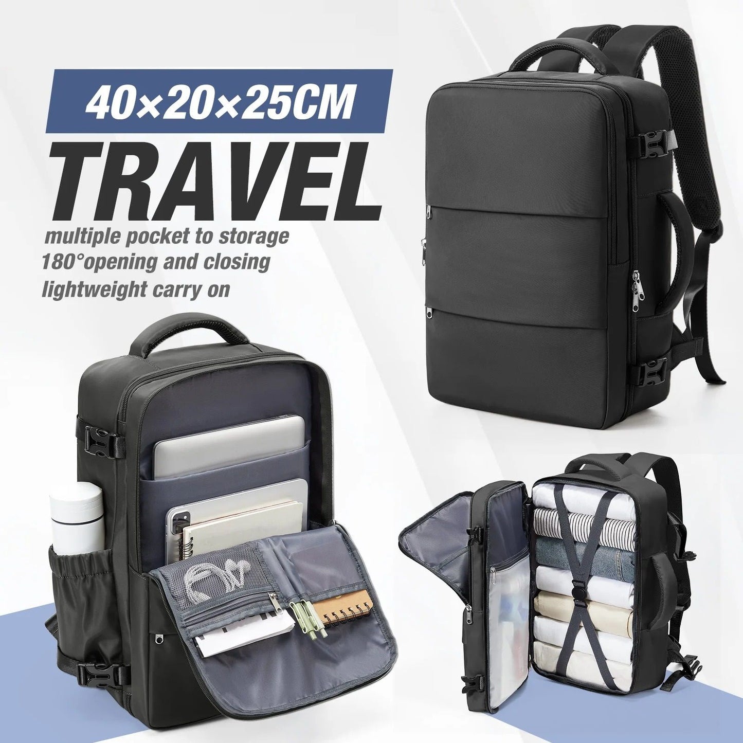 Travel Business Laptop Backpack With Cabin Approved Size For Men And Women 8