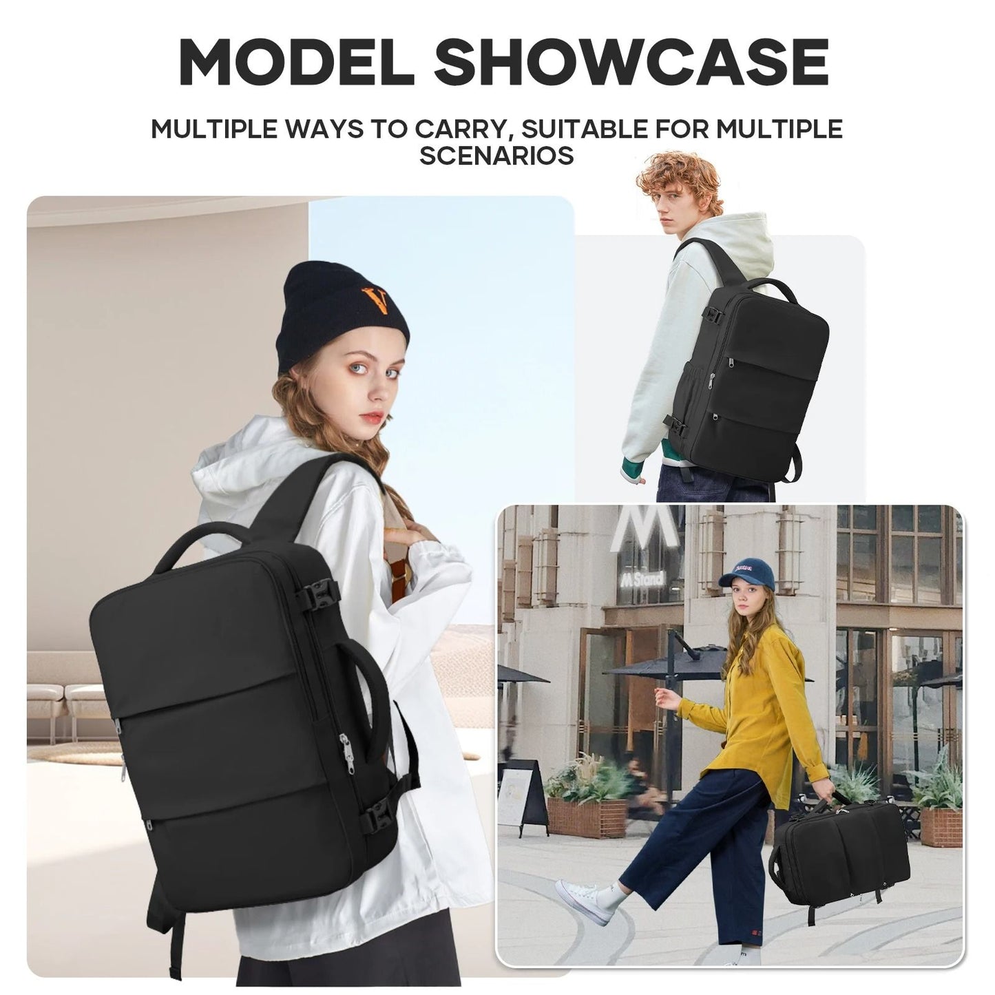 Travel Business Laptop Backpack With Cabin Approved Size For Men And Women 5