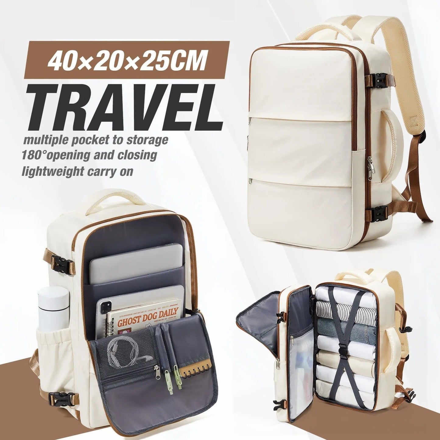 Travel Business Laptop Backpack With Cabin Approved Size For Men And Women 7