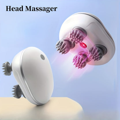 Full Body Deep Muscle Massager, Electric Head Massager for Headaches & Stress Relief