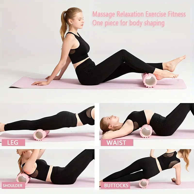 Hollow Yoga Column Fitness Equipment 1pc Foam Massage Roller For Muscle Massage Physiotherapy  Reha 3