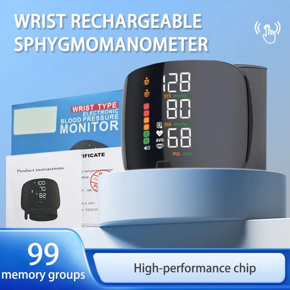 Digital Wrist Blood Pressure Monitor With Voice Broadcast And Heart Rate Detection 3