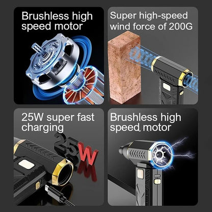 2 In 1 Turbo Air Blower And Vacuum Cleaner With Brushless Motor And LED Display 3