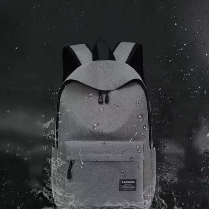 Large Capacity Minimalist Preppy Backpack Travel Laptop Bag For Men 1