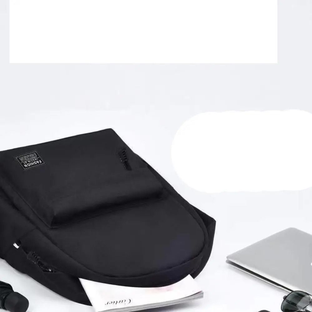 Large Capacity Minimalist Preppy Backpack Travel Laptop Bag For Men 2