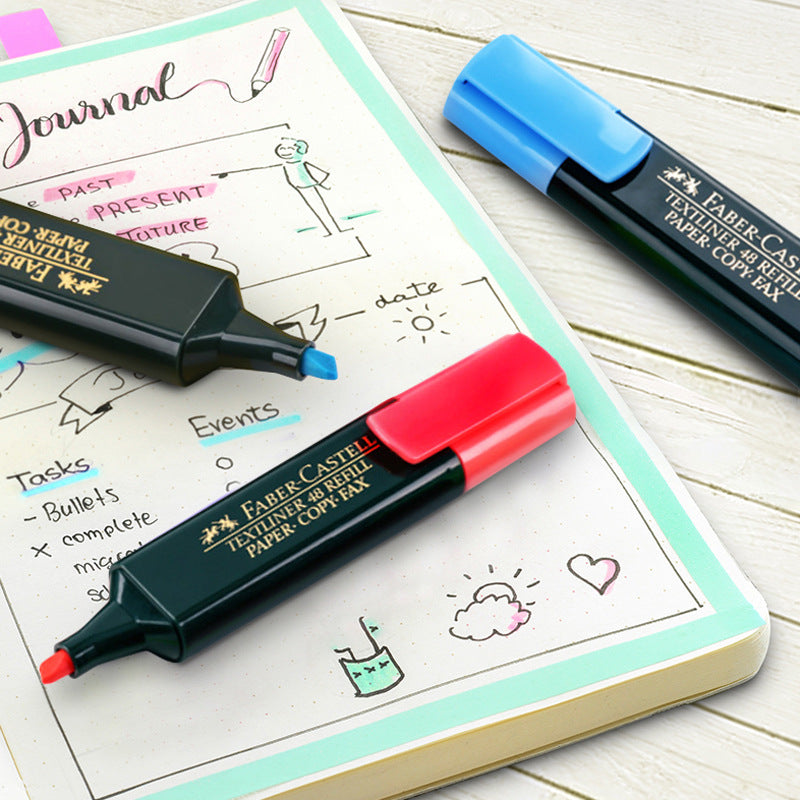 FABER CASTELL Fluorescent Candy Color Textliner Highlighter Pen Marker Stationery School Supplies 2