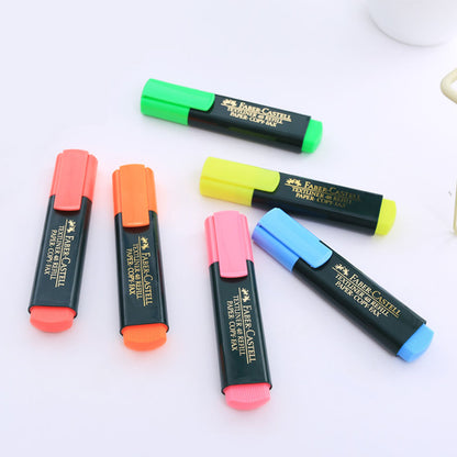 FABER CASTELL Fluorescent Candy Color Textliner Highlighter Pen Marker Stationery School Supplies 4