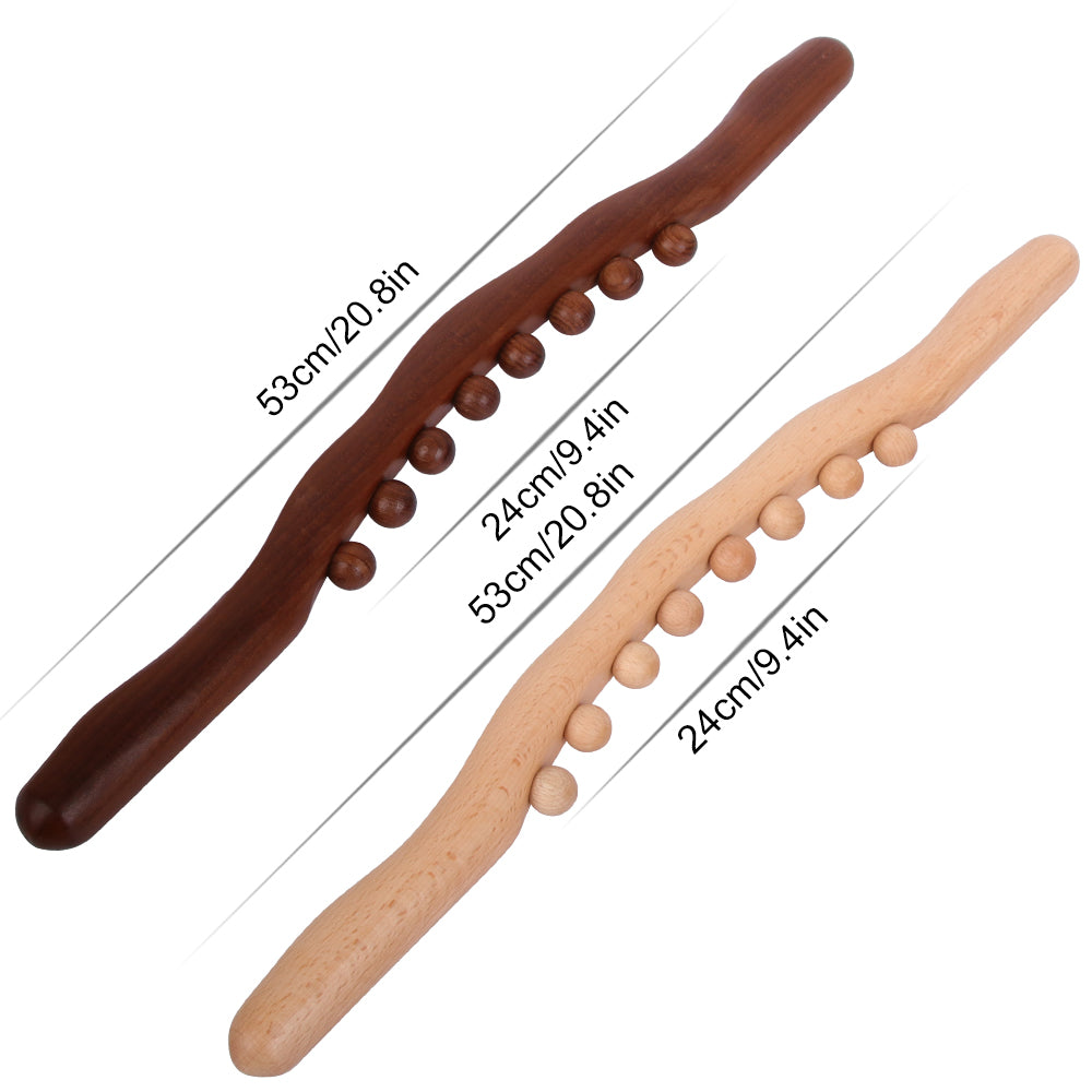 Beech Wood Scraping Stick Universal Back Needle Massage Tendons Treatment Guasha Relax Therapy Tool 2