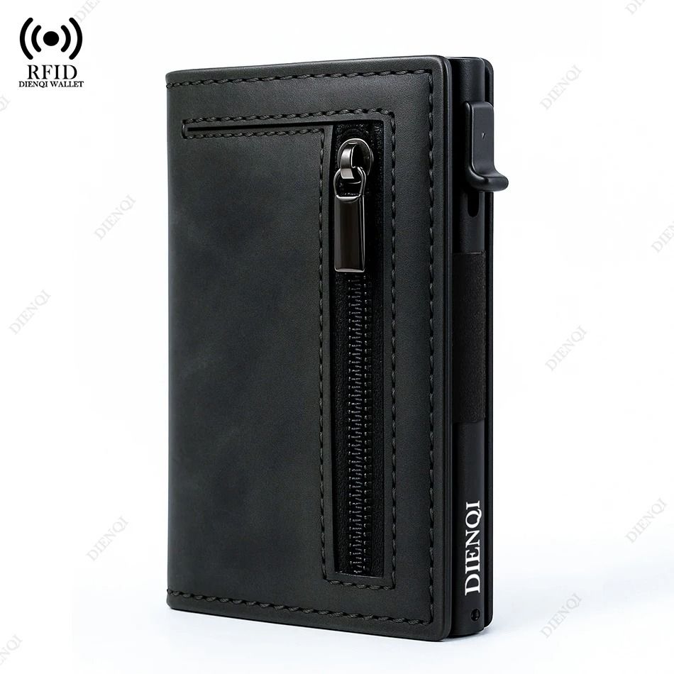 Magnetic Credit Card Holder Wallet With RFID Blocking For Men 1