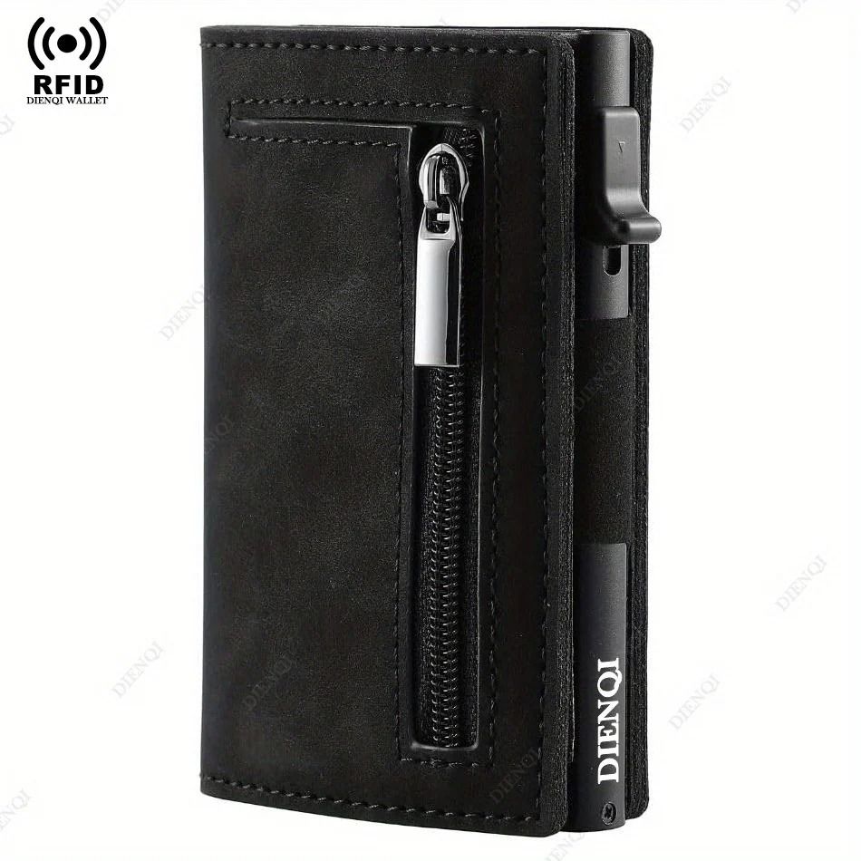 Magnetic Credit Card Holder Wallet With RFID Blocking For Men 8